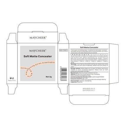 Creamy Concealer Makeup Stick - Cover Dark Circles, Blemishes & Acne with Precision Brush