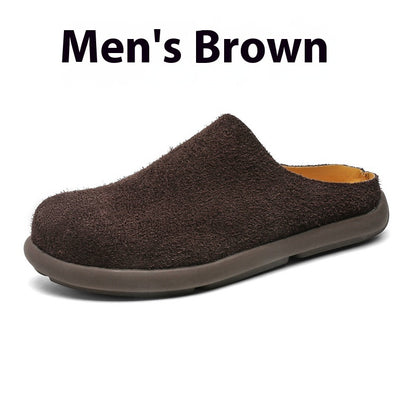 Outdoor Half Slippers Leather Shoes