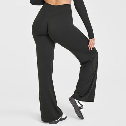 Butt Lifting Yoga Pants - Tummy Control High Waist Straight Leg Leggings