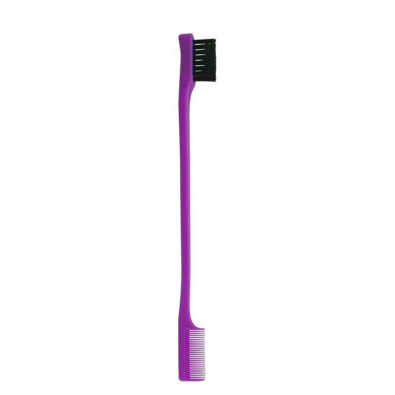 Double Sided Edge Brush - Baby Hair & Flyaways Styling Comb for Sleek Looks
