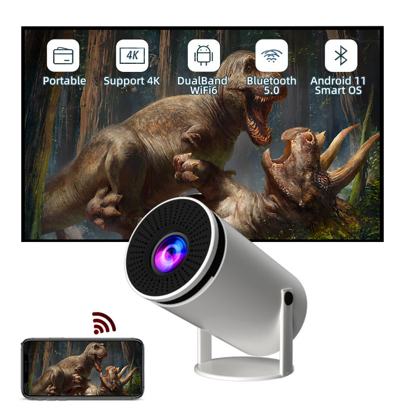 Android Smart Projector - 720P HD Home Video Projector with Wi-Fi & Bluetooth