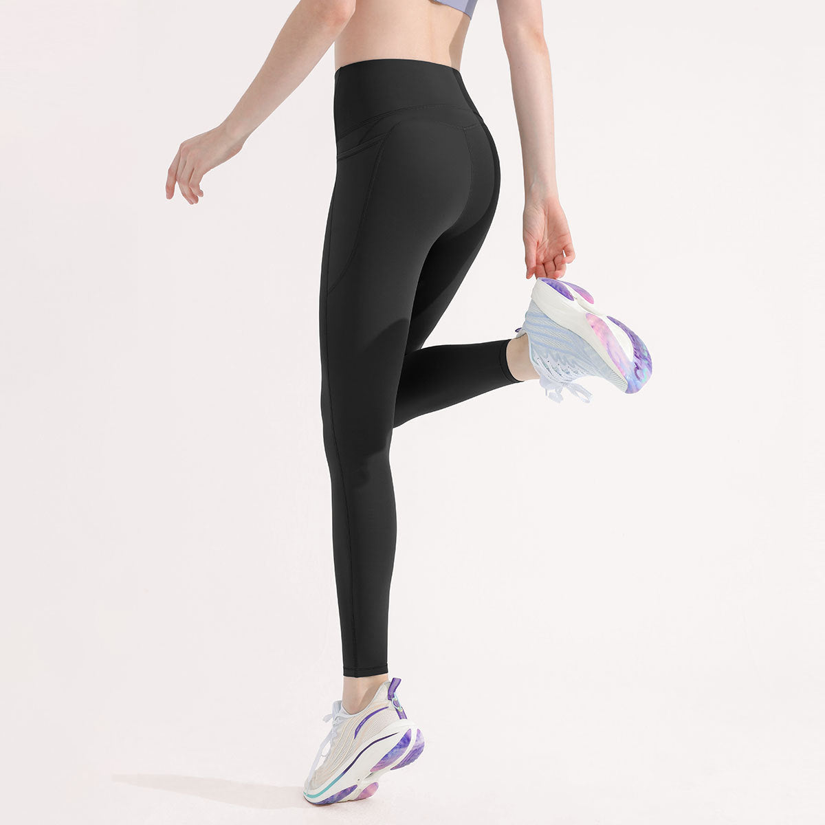 High Waist Sculpting Leggings - Tummy Control & Hip Lift Workout Running Pants