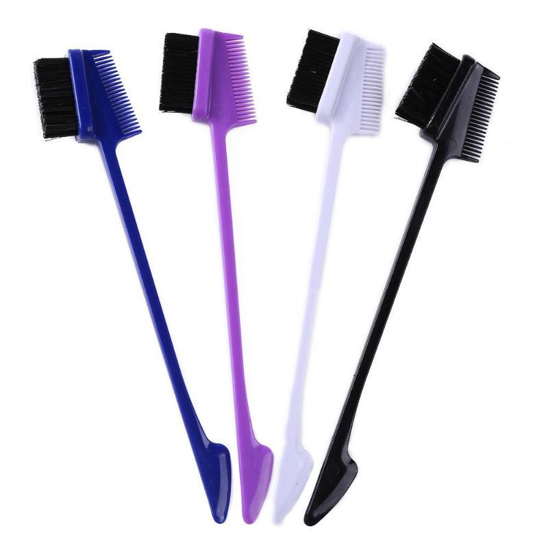 Double Sided Edge Brush - Baby Hair & Flyaways Styling Comb for Sleek Looks