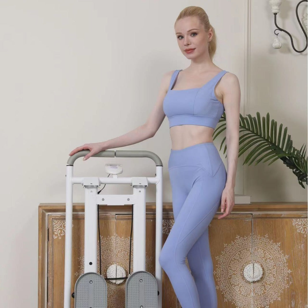 2-in-1 Foldable Treadmill & Climbing Machine - Home Fitness Cardio Equipment