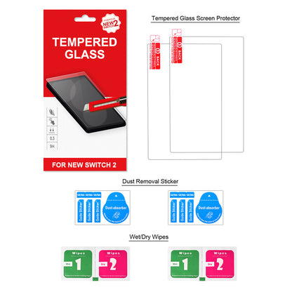 Nintendo Switch Screen Protector - HD Tempered Glass Film with Installation Kit