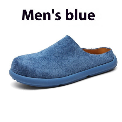 Outdoor Half Slippers Leather Shoes