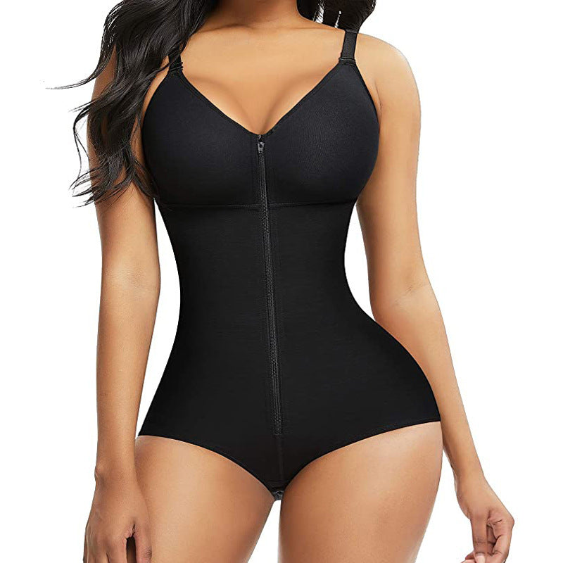 Seamless Full-Body Corset with Zipper - Tummy Control & Hip Lifting Bodysuit