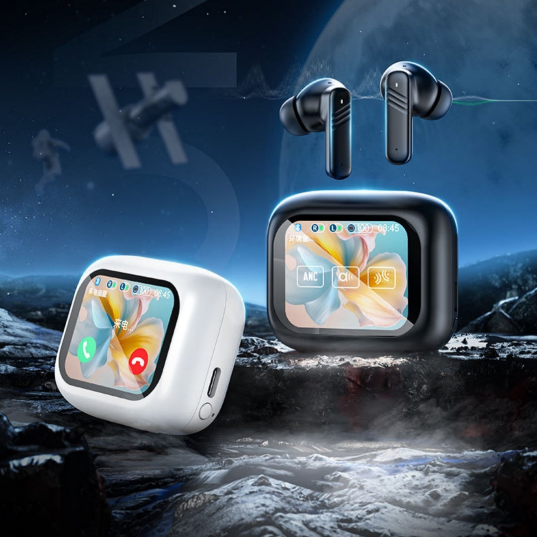 Wireless Earbuds with LED Light - Bluetooth 5.3 In-Ear Headphones, Noise Reduction