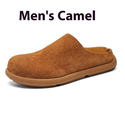 Outdoor Half Slippers Leather Shoes