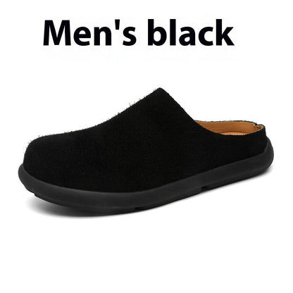 Outdoor Half Slippers Leather Shoes