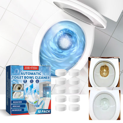 Toilet Cleaning Tablets - Effervescent Bowl Cleaner & Deodorizer, 10 Count