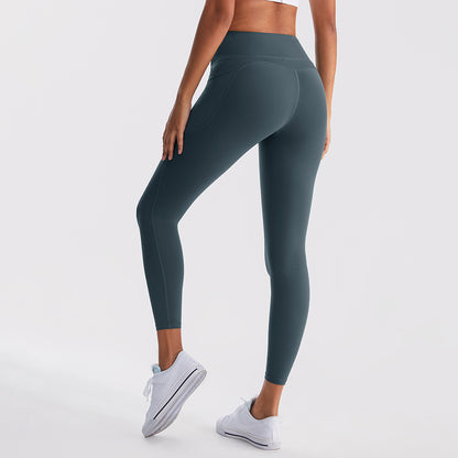 High Waist Sculpting Leggings - Tummy Control & Hip Lift Workout Running Pants