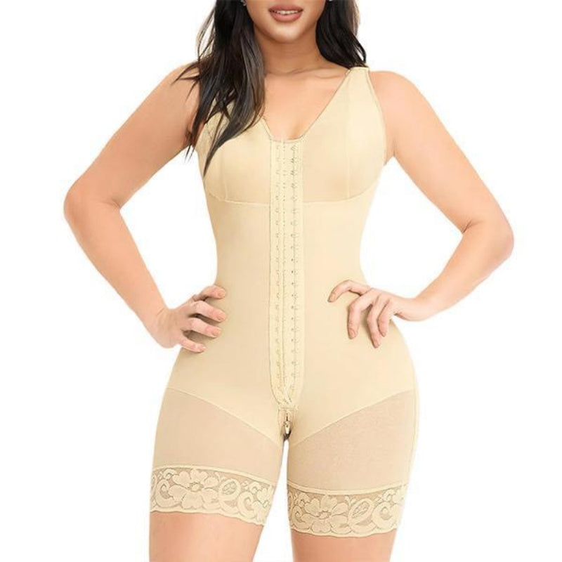 Colombian Body Shaper for Women - Post-Surgery Girdle with Zipper & Tummy Control