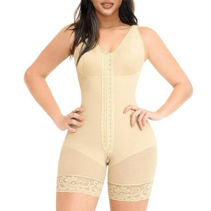 Colombian Body Shaper for Women - Post-Surgery Girdle with Zipper & Tummy Control