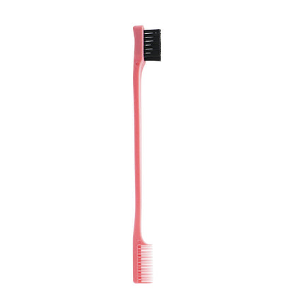 Double Sided Edge Brush - Baby Hair & Flyaways Styling Comb for Sleek Looks