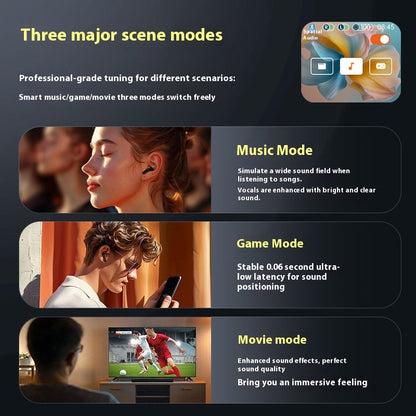 Wireless Earbuds with LED Light - Bluetooth 5.3 In-Ear Headphones, Noise Reduction