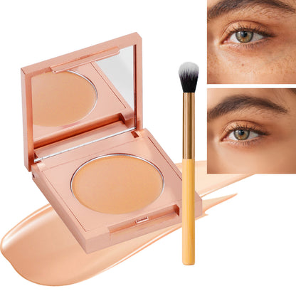 Creamy Concealer Makeup Stick - Cover Dark Circles, Blemishes & Acne with Precision Brush