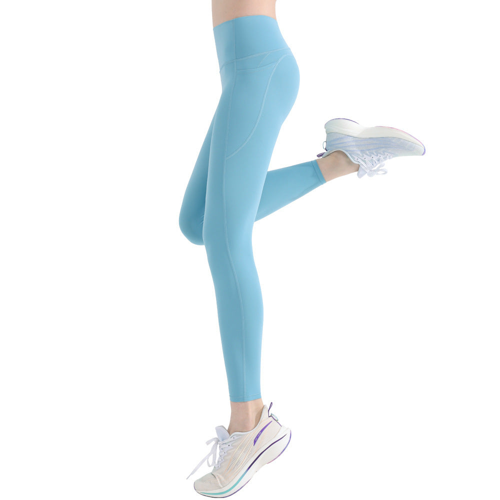 High Waist Sculpting Leggings - Tummy Control & Hip Lift Workout Running Pants