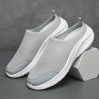 Summer Half Slippers Mesh Shoes Men's Shoes Plus Size