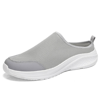 Summer Half Slippers Mesh Shoes Men's Shoes Plus Size
