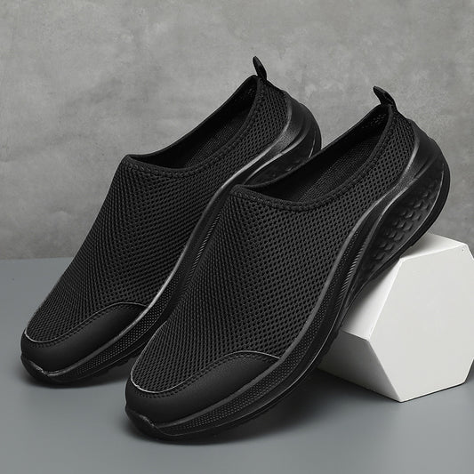 Summer Half Slippers Mesh Shoes Men's Shoes Plus Size