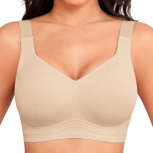 Everyday Comfort Wireless Bra - Full Coverage T-Shirt Bra with Light Padding