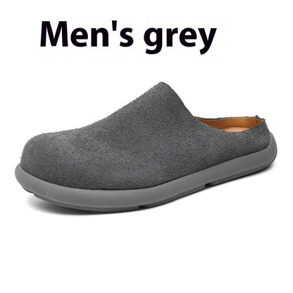 Outdoor Half Slippers Leather Shoes