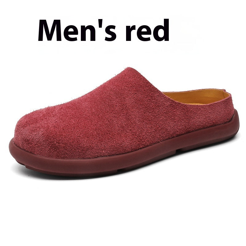 Outdoor Half Slippers Leather Shoes