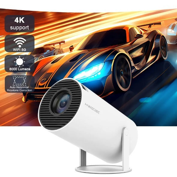 Android Smart Projector - 720P HD Home Video Projector with Wi-Fi & Bluetooth