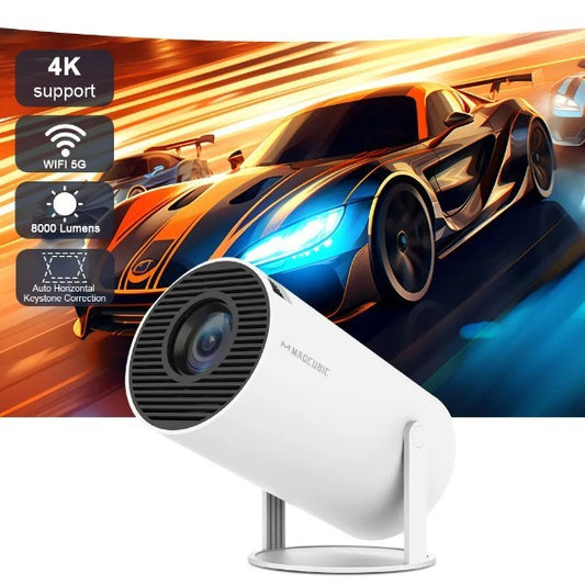 Android Smart Projector - 720P HD Home Video Projector with Wi-Fi & Bluetooth