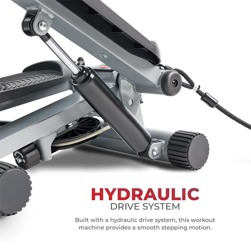 Hydraulic Home Stepper Machine - Silent Cardio Fitness Equipment for Small Spaces