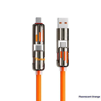 4-in-1 Fast Charging Cable - 240W Universal USB Cable for Car & Home, 3M